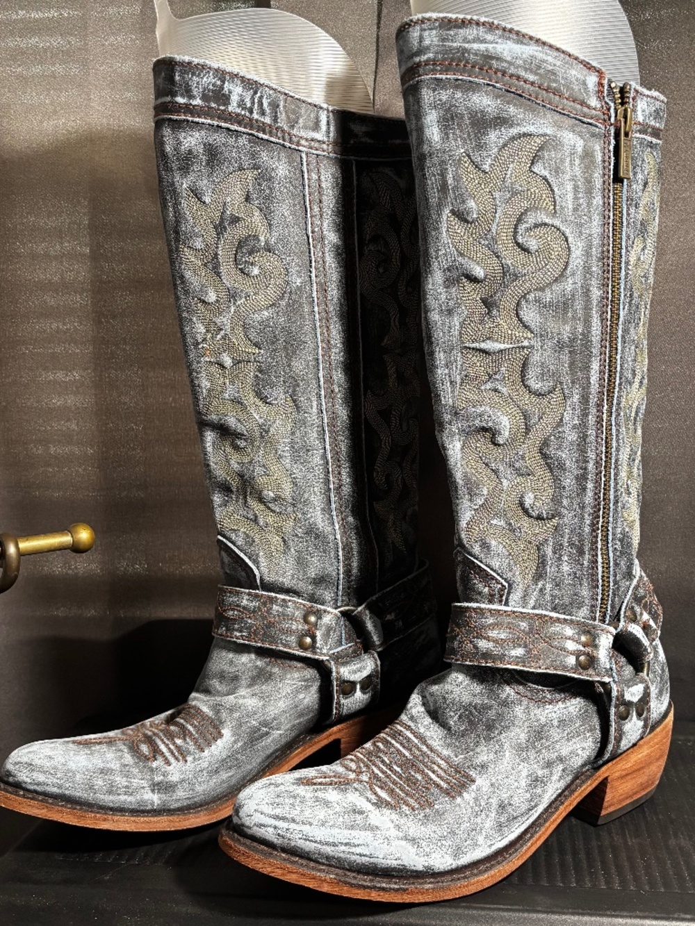 LIBERTY Black - Vintage Grafito Tall Women's Boots Size 9 Grey